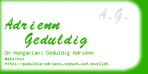 adrienn geduldig business card